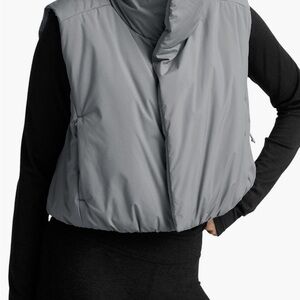 Beyond Yoga Gray Puffer Jacket